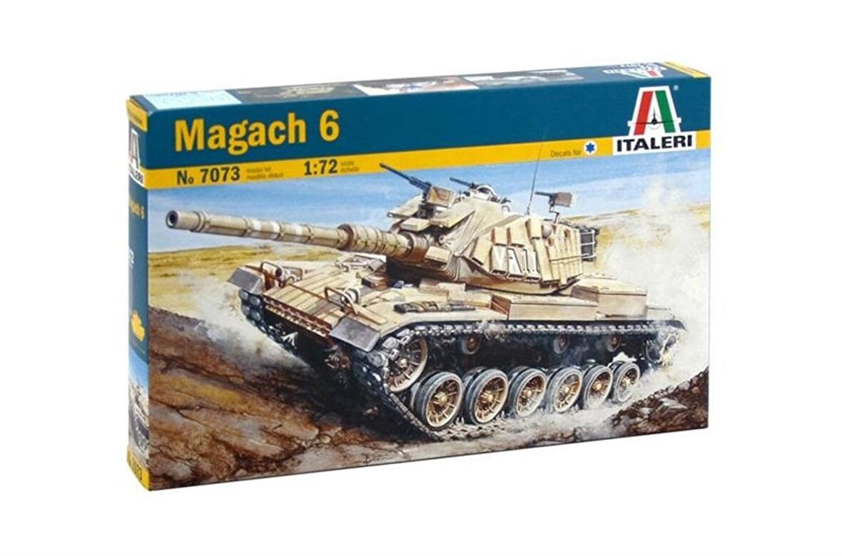 Italeri 7073S 1/72 Magach 6 Tank Demonte Plastik Maketi