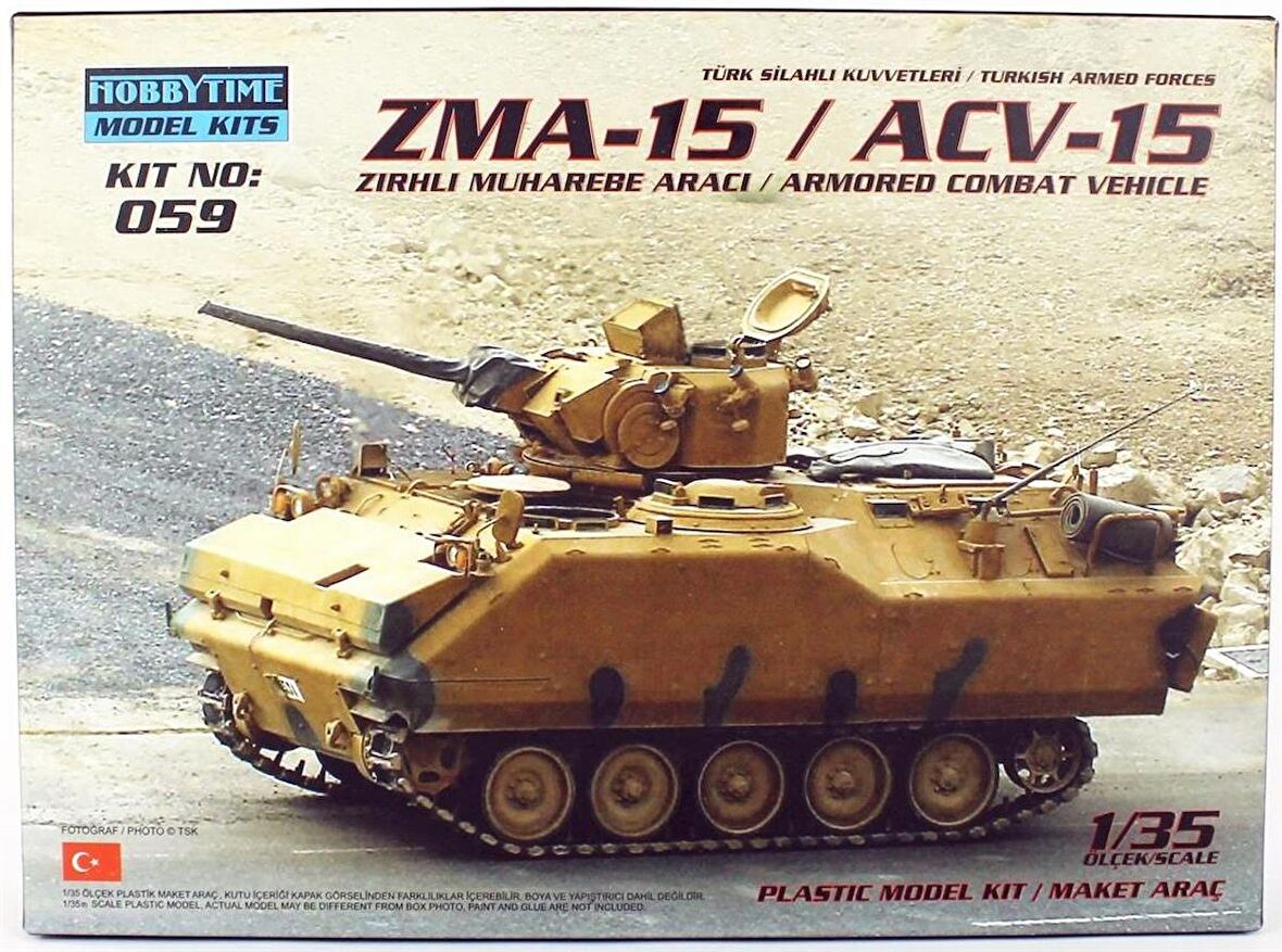 Hobbytime 059 1/35 ZMA-15 / ACV-15 Zırhlı Muharebe Aracı Demonte Plastik Maketi