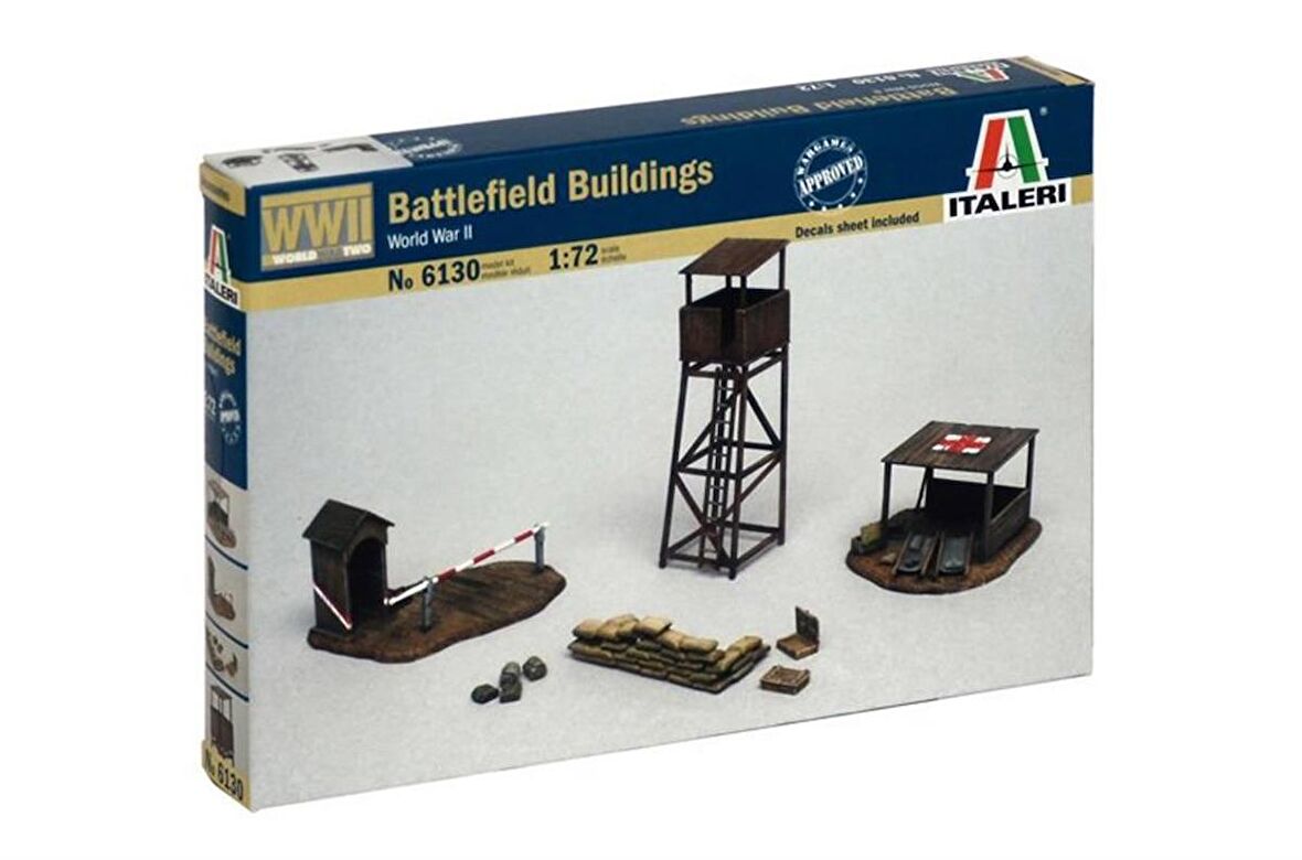 Italeri 6130S 1/72 Savaş Alanı Yapıları Demonte Plastik Maketi