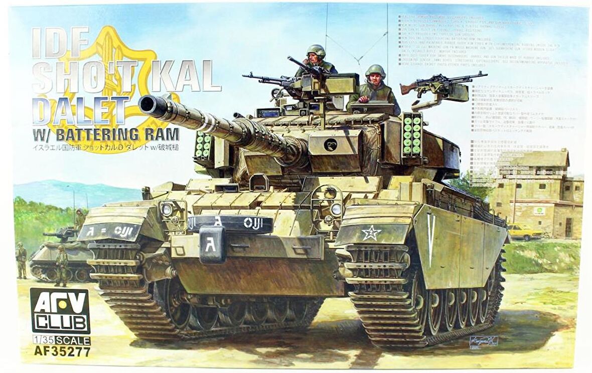 AFV Club AF35277 1/35 IDF Sho't Kal Dalet (w/ Battery Ram) Tankı Demonte Plastik Maketi