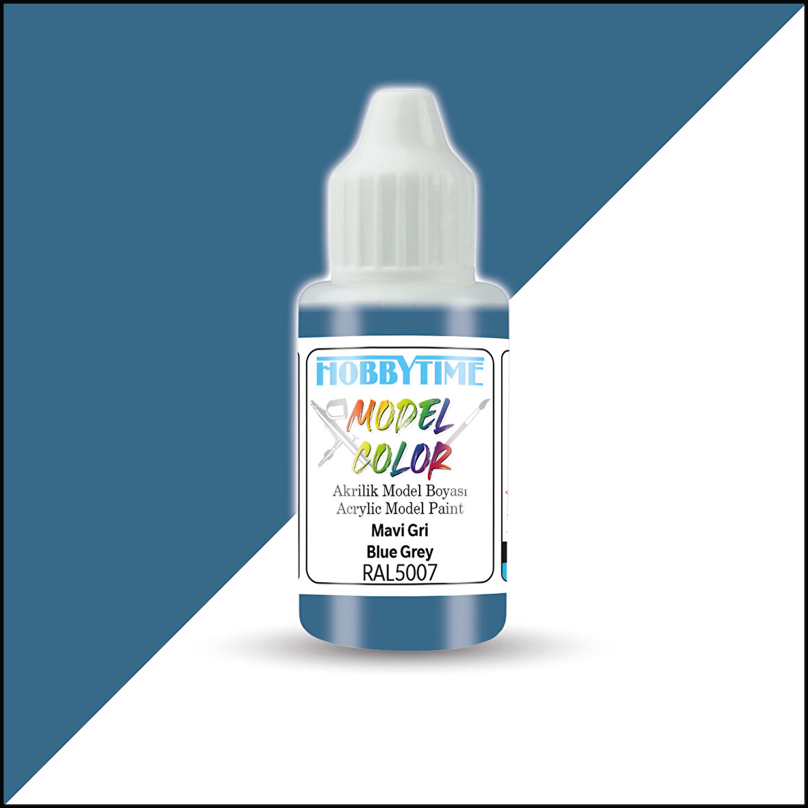 Hobbytime 431 18 ml. RAL5007 Mavl Gri (Blue Grey), Akrilik Model Boyası