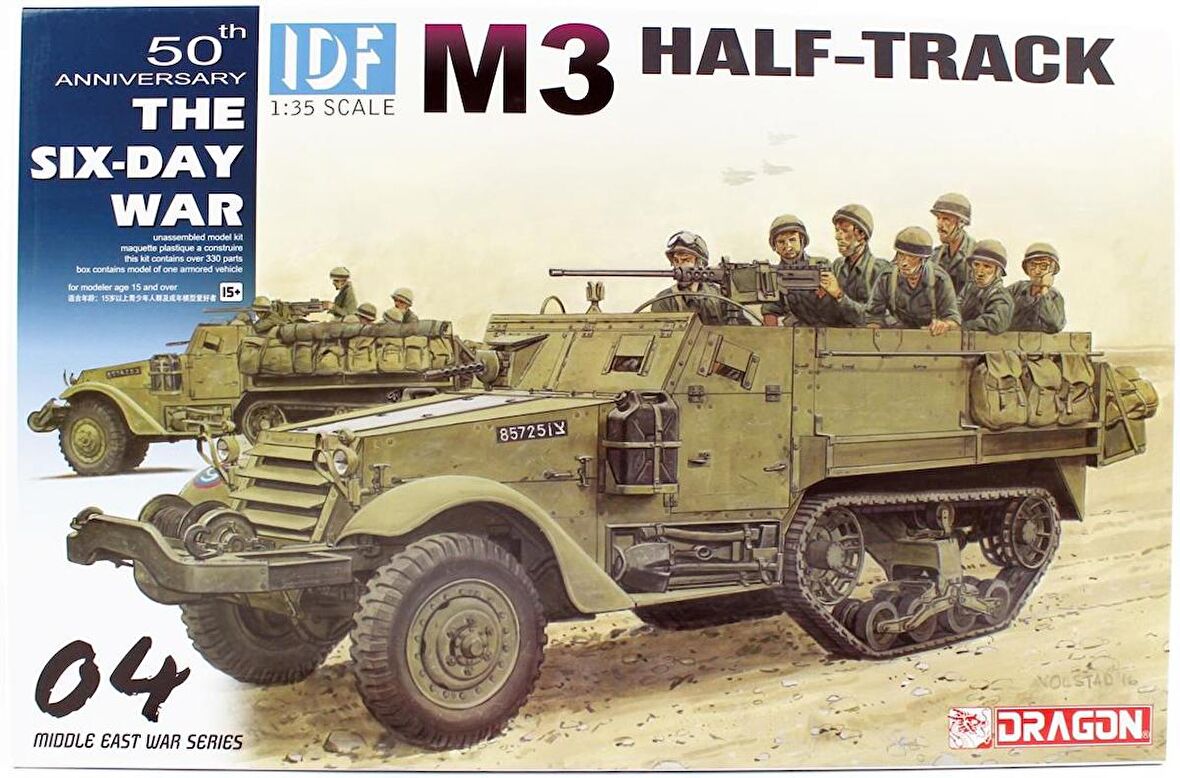 Dragon 3569 1/35 Ölçek IDF M3 Yarı Paletli Personel Taşıyıcı Plastik Model Kiti