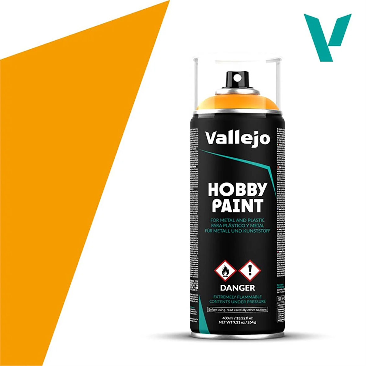 Vallejo 28018 400 ml. Sun Yellow, Sprey Model Boyası