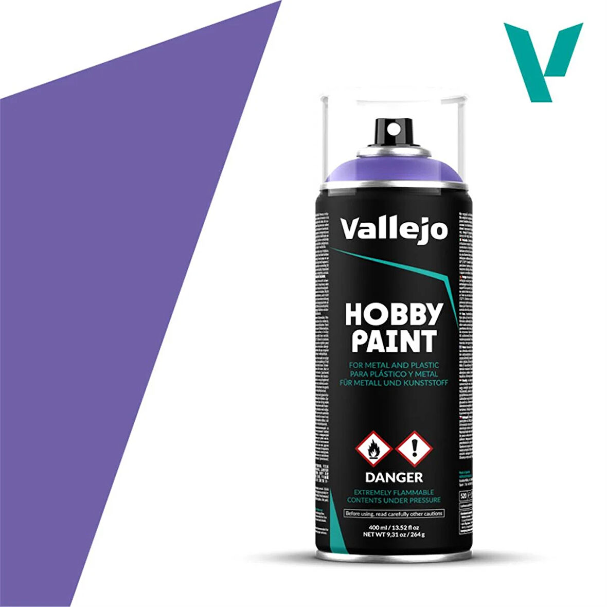 Vallejo 28025 400 ml. Alien Purple, Sprey Model Boyası