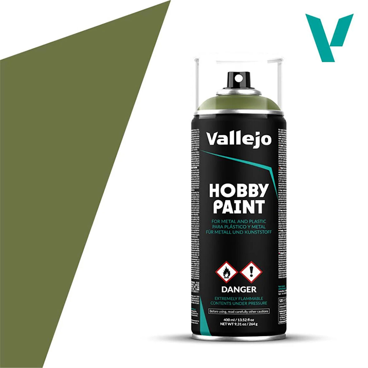 Vallejo 28027 400 ml. Goblin Green, Sprey Model Boyası