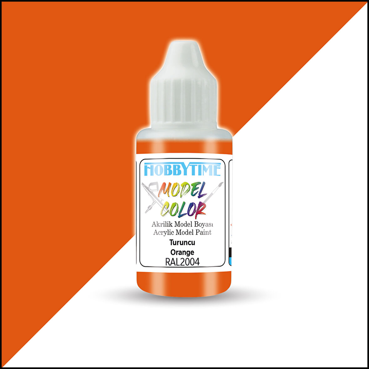 Hobbytime 450 18 ml. RAL2004 Turuncu (Orange), Akrilik Model Boyası