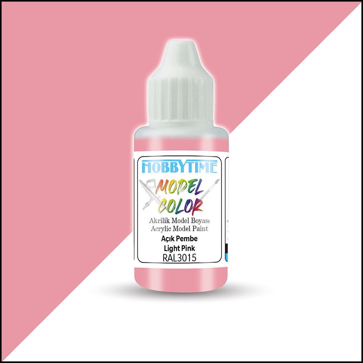 Hobbytime 452 18 ml. RAL3015 Açık Pembe (Light Pink), Akrilik Model Boyası