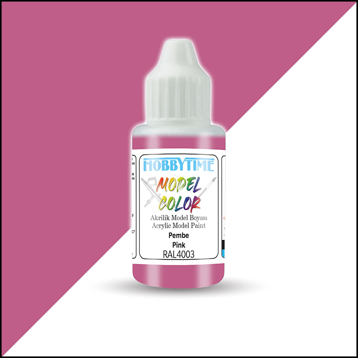 Hobbytime 455 18 ml. RAL4003 Pembe (Pink) Akrilik Model Boyası
