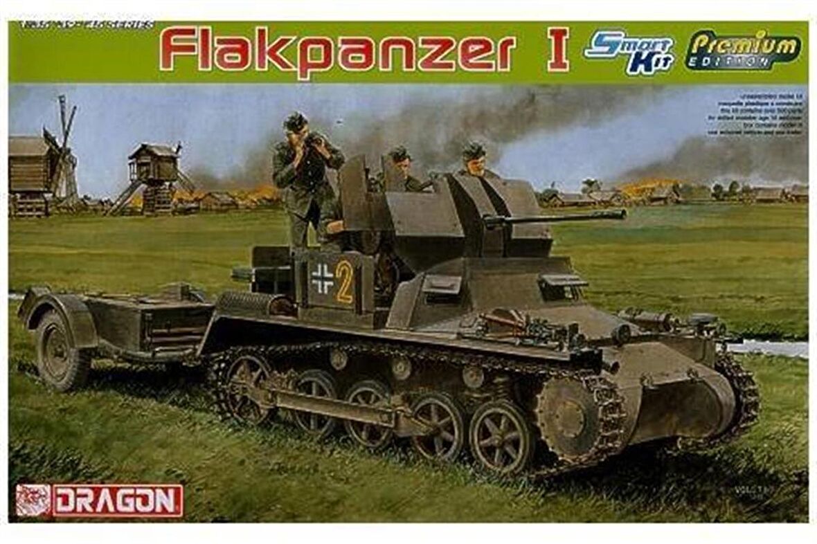 Dragon 6577 1/35 Ölçek Flakpanzer I Uçaksavar Plastik Model Kiti