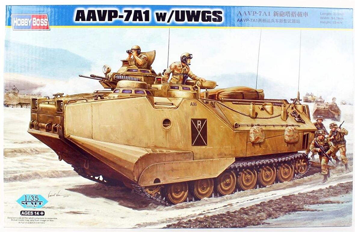 Hobbyboss 82412 1/35 AAVP-7A1 Amfibi Hücum Aracı M