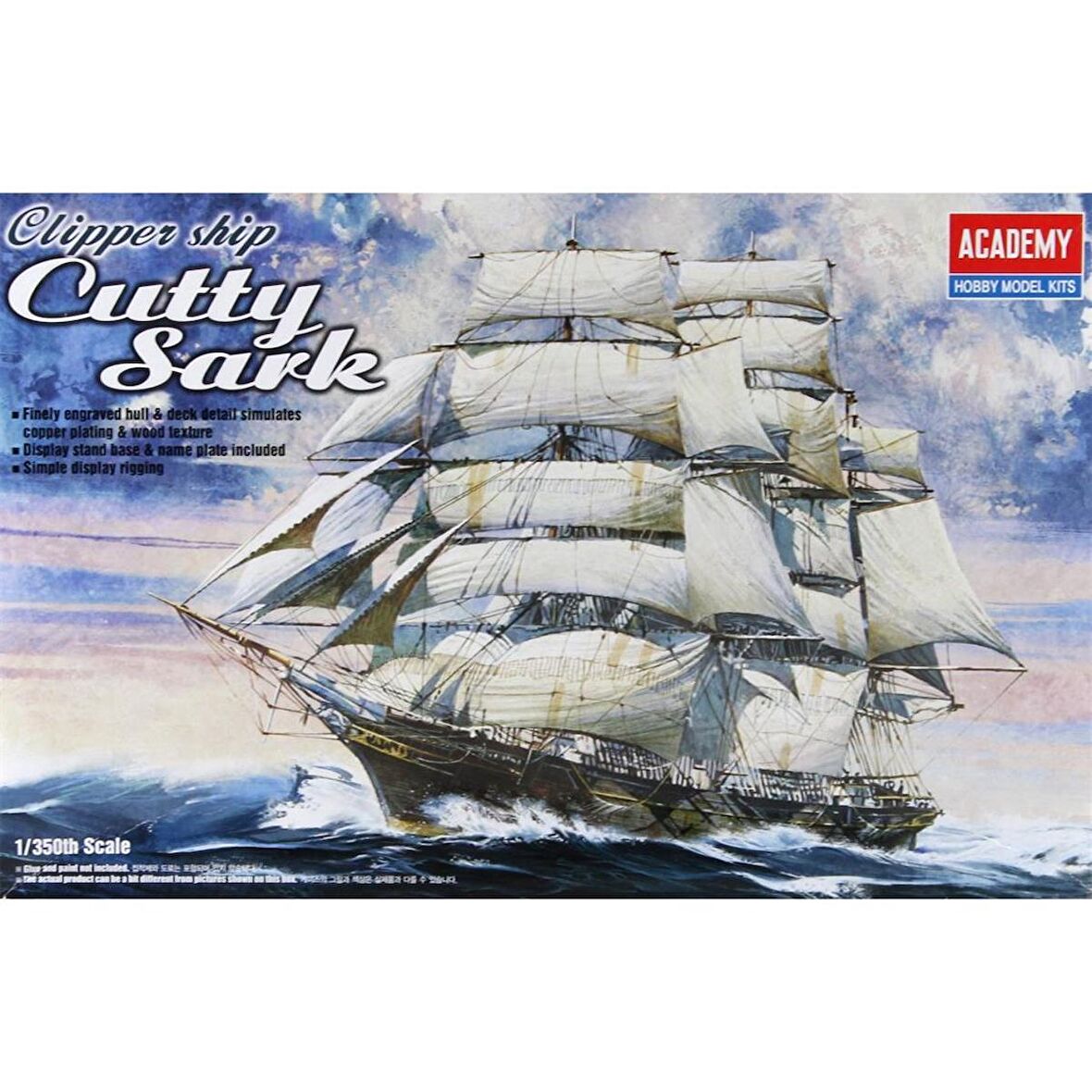 Academy 14110 1/350 Cutty Sark Yelkenli Gemisi Demonte Plastik Maketi