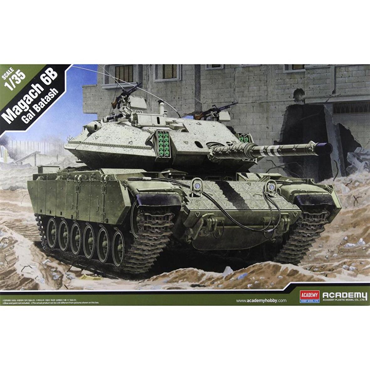 Academy 13281 1/35 Magach 6B Gal Batash Tankı Demonte Plastik Maketi