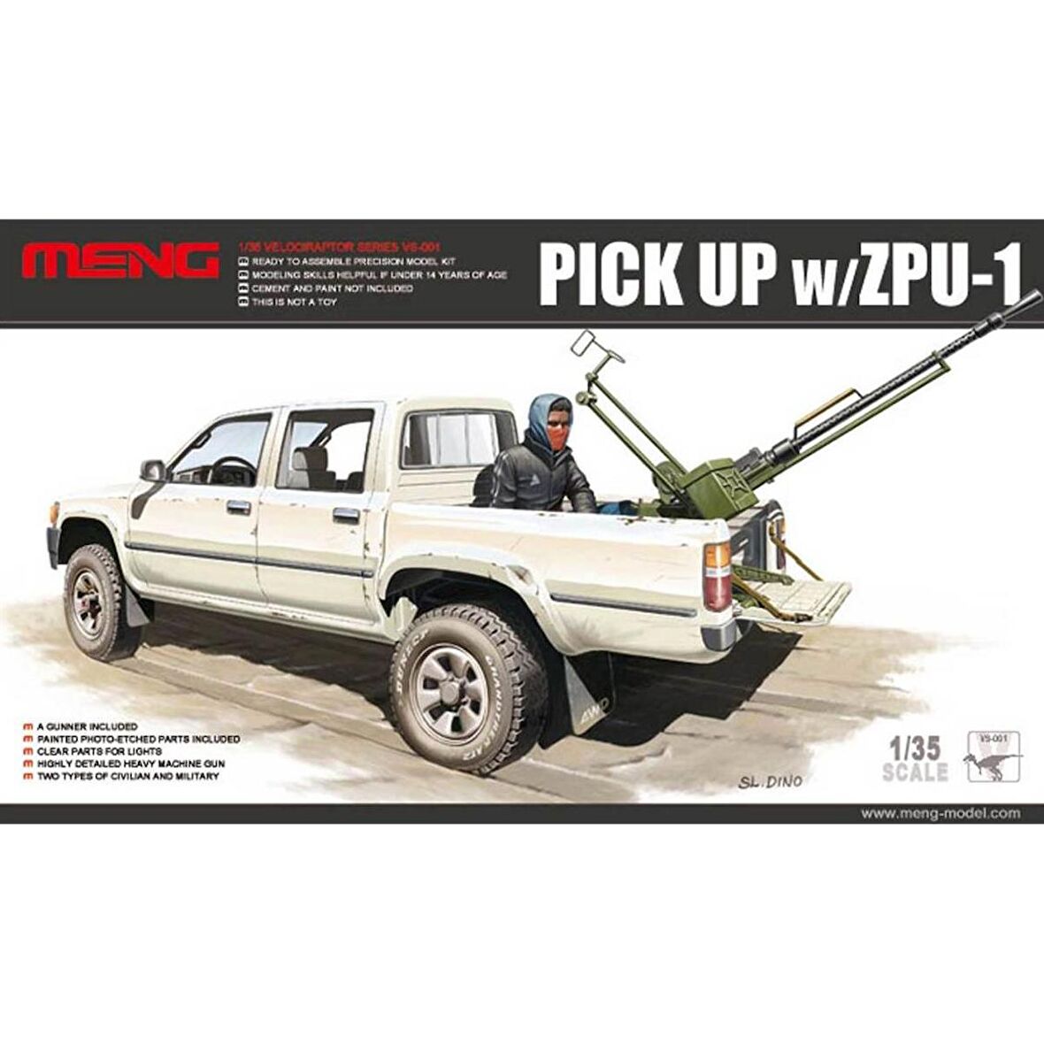VS001 1/35 PICK UP W/ZPU-1