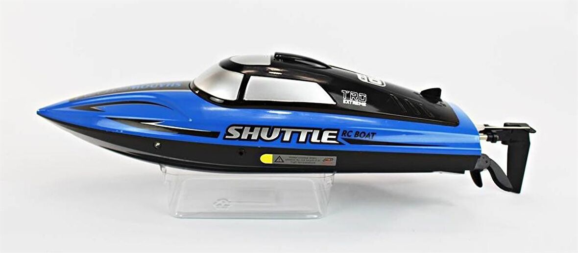 Hendee 2008 Shadow Storm, 37 cm. 7.4 V 1200 Mah Li-Po Bataryalı, Yüksek Hızlı, Mavi, 2.4 Ghz Uzaktan Kumandalı Yarış Teknesi