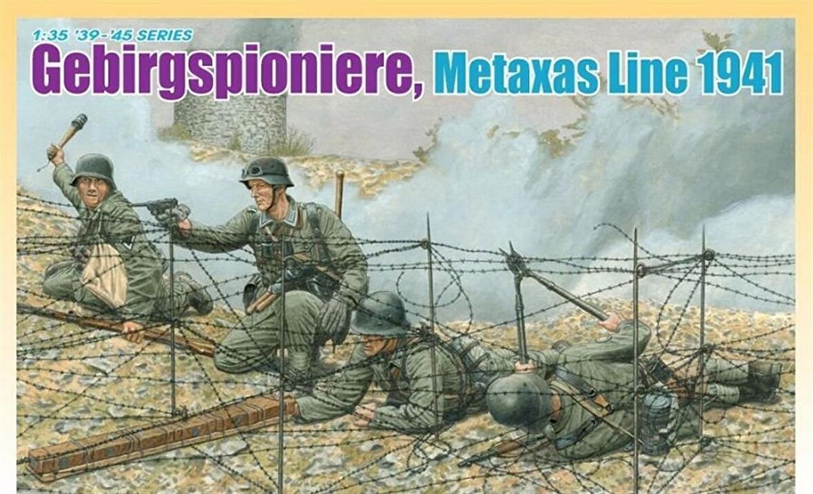 Dragon 6538 1/35 Ölçek Gebirgspioniere (Metaxas Hattı 1941) Asker Figürleri Plastik Model Kiti