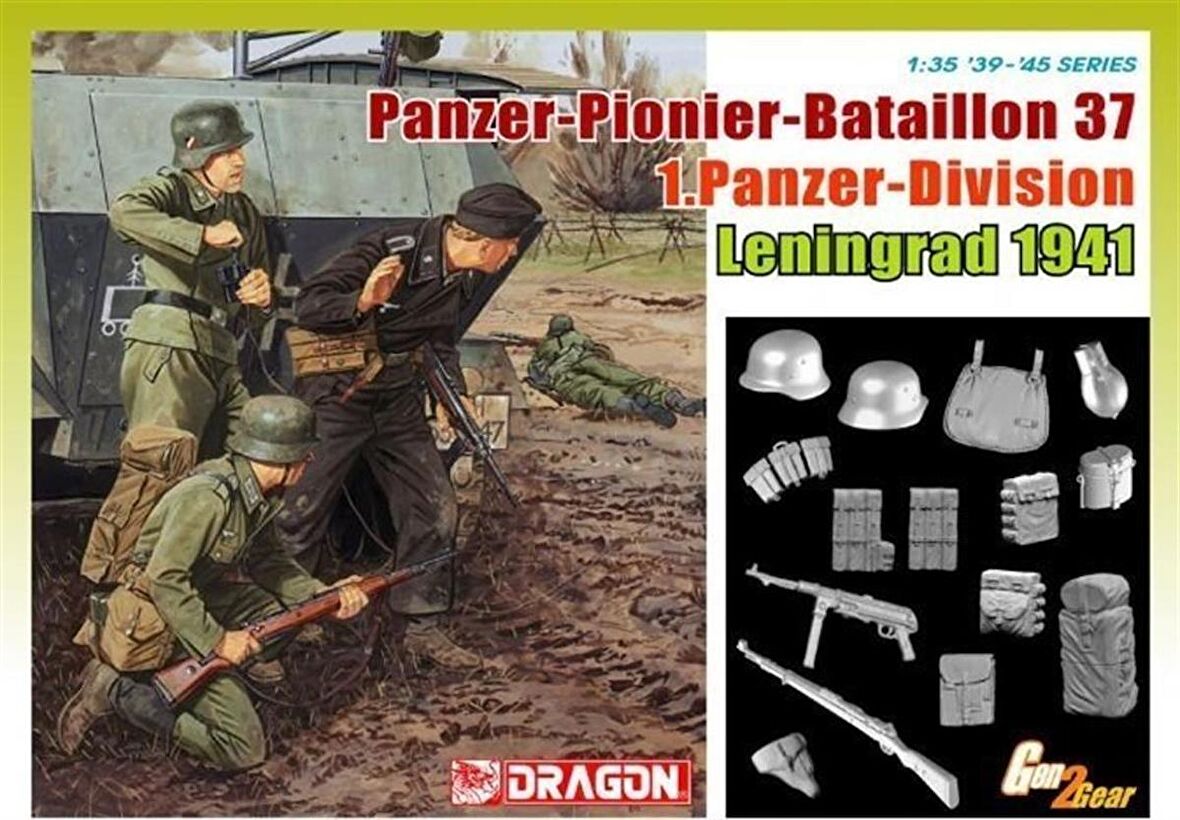 Dragon 6651 1/35 Ölçek 1.Panzer Tümeni Asker Figürleri Plastik Model Kiti