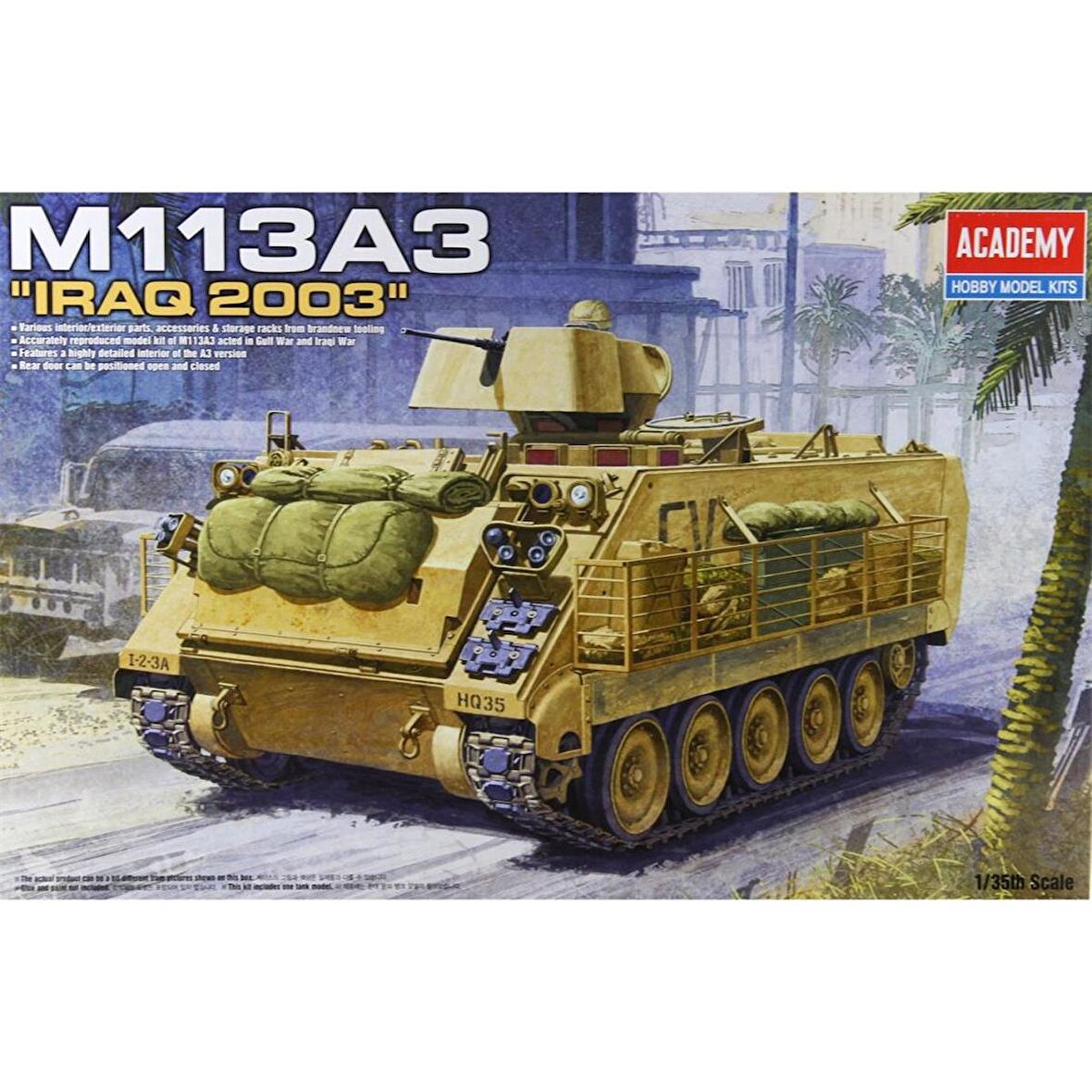 Academy 13211 1/35 M113 Amerikan Zırhlı Personel Taşıyıcı ( Irak 2003) Demonte Plastik Maketi