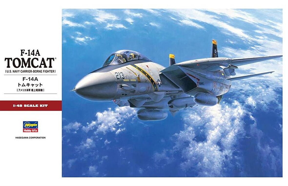 Hasegawa PT46 7246 1/48 Ölçek, F-14A Tomcat, Savaş Uçağı Plastik Model Kiti