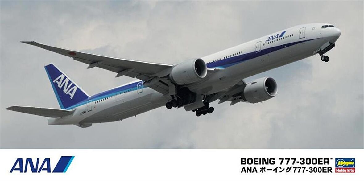 Hasegawa 18 10718 1/200 Ölçek Boeing 777-300ER ANA Yolcu Uçağı Plastik Model Kiti