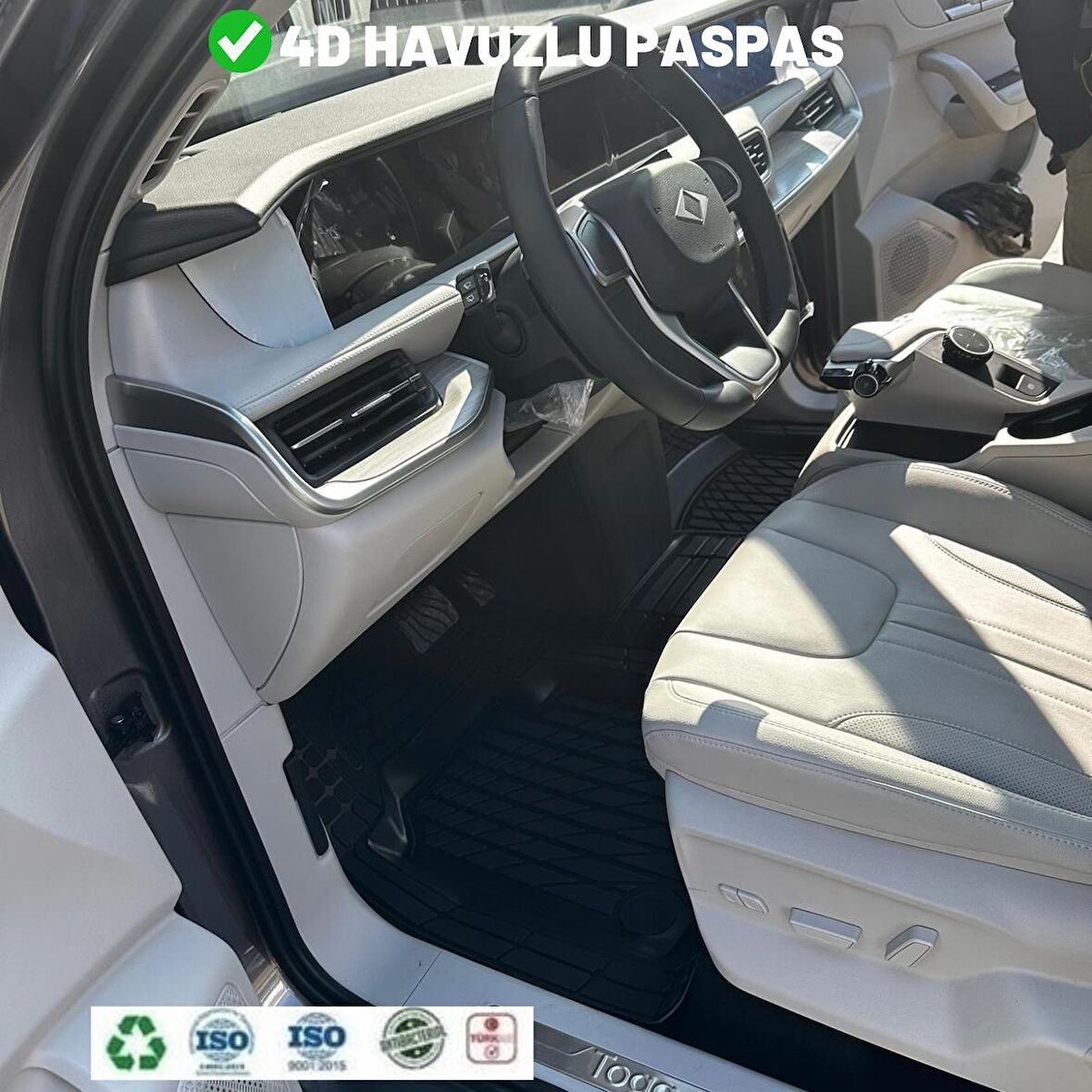 Kia Stonic  2022 4d Havuzlu Üniversal Yeni Nesil Paspas Siyah Gold Seri
