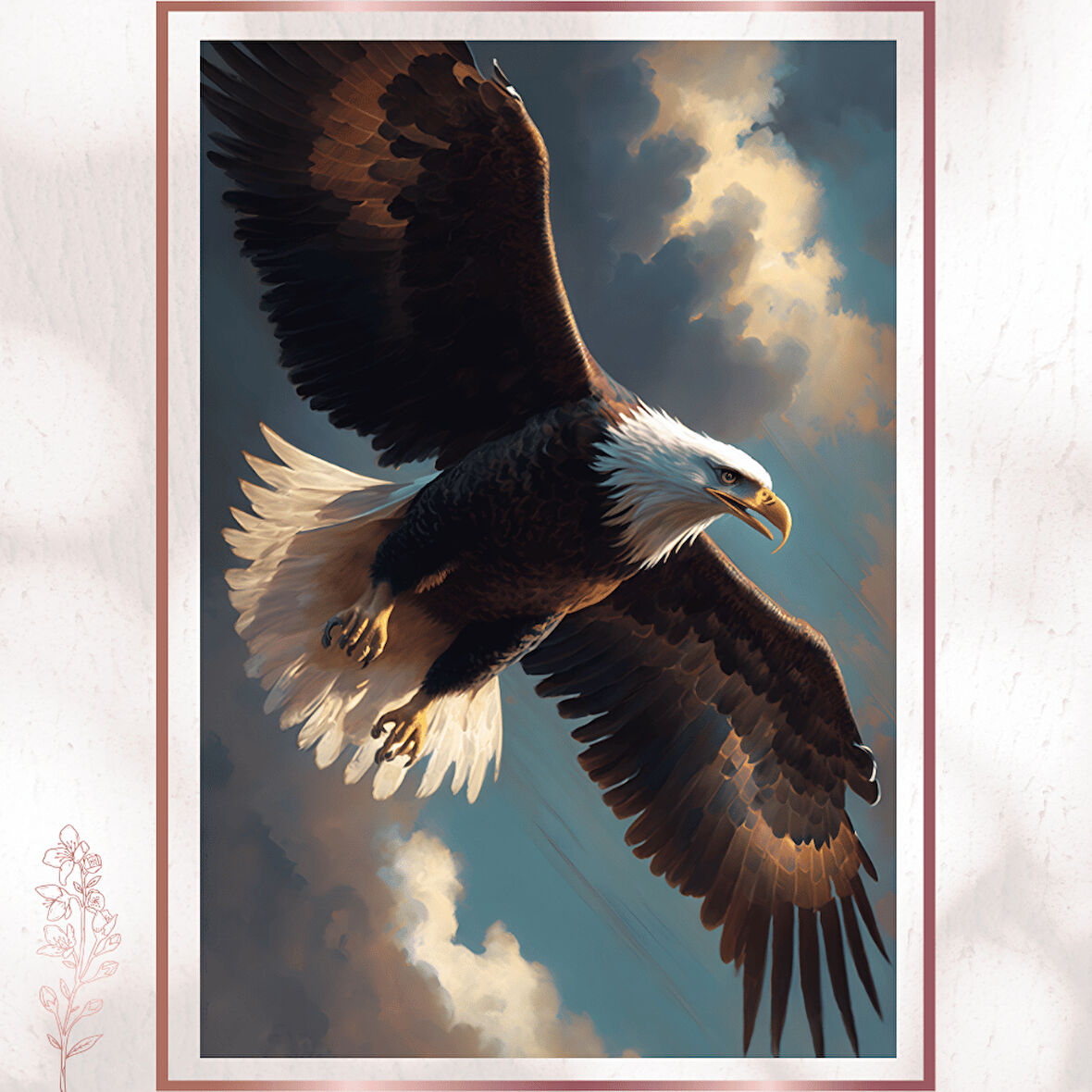 Özgürlüğün Kanatları Kartal Duvar Dekoru