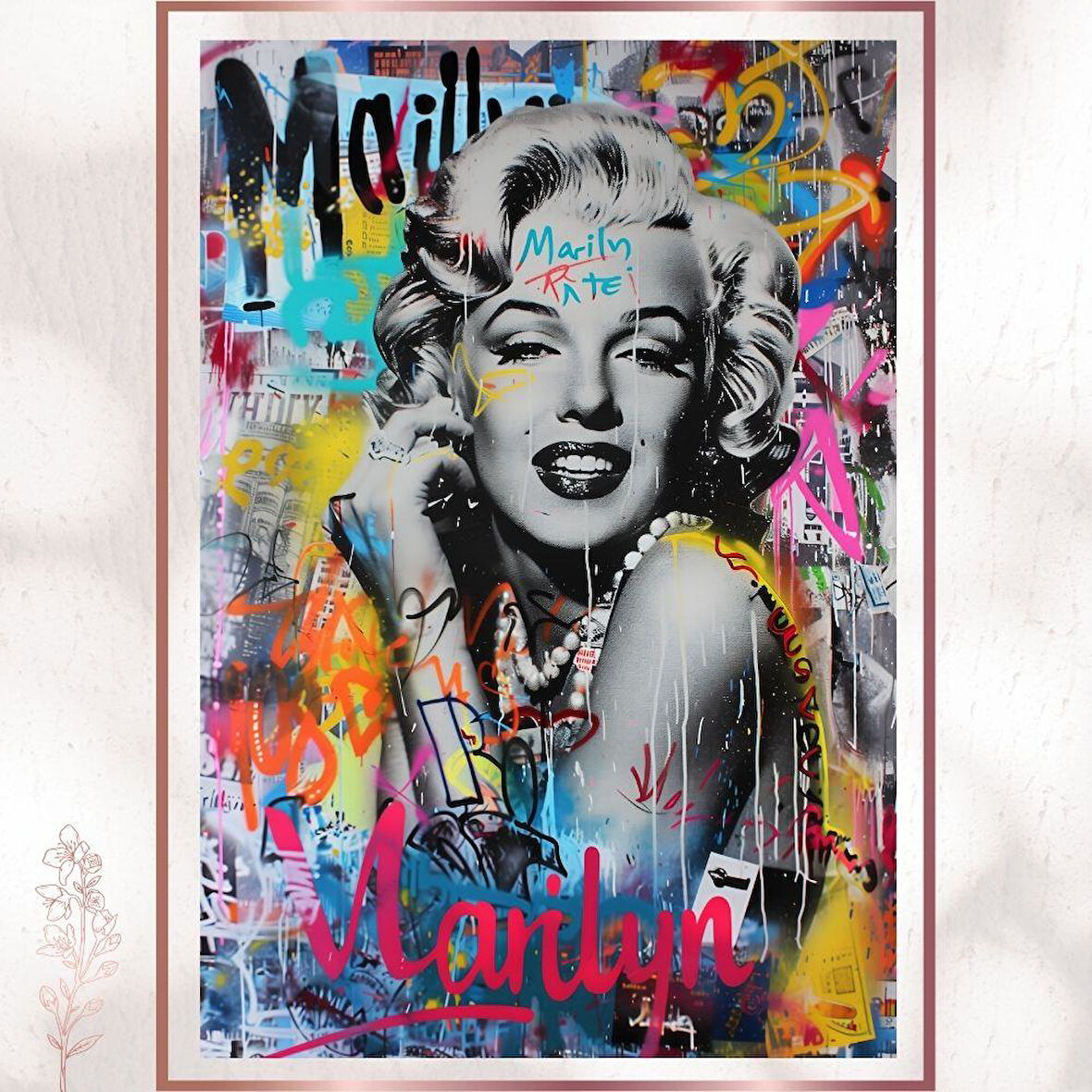 Graffiti Marilyn Monroe - Pop Art Poster