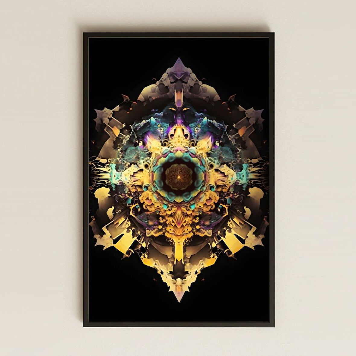 UV Baskılı Mandala Tablo - Kozmik Simetri