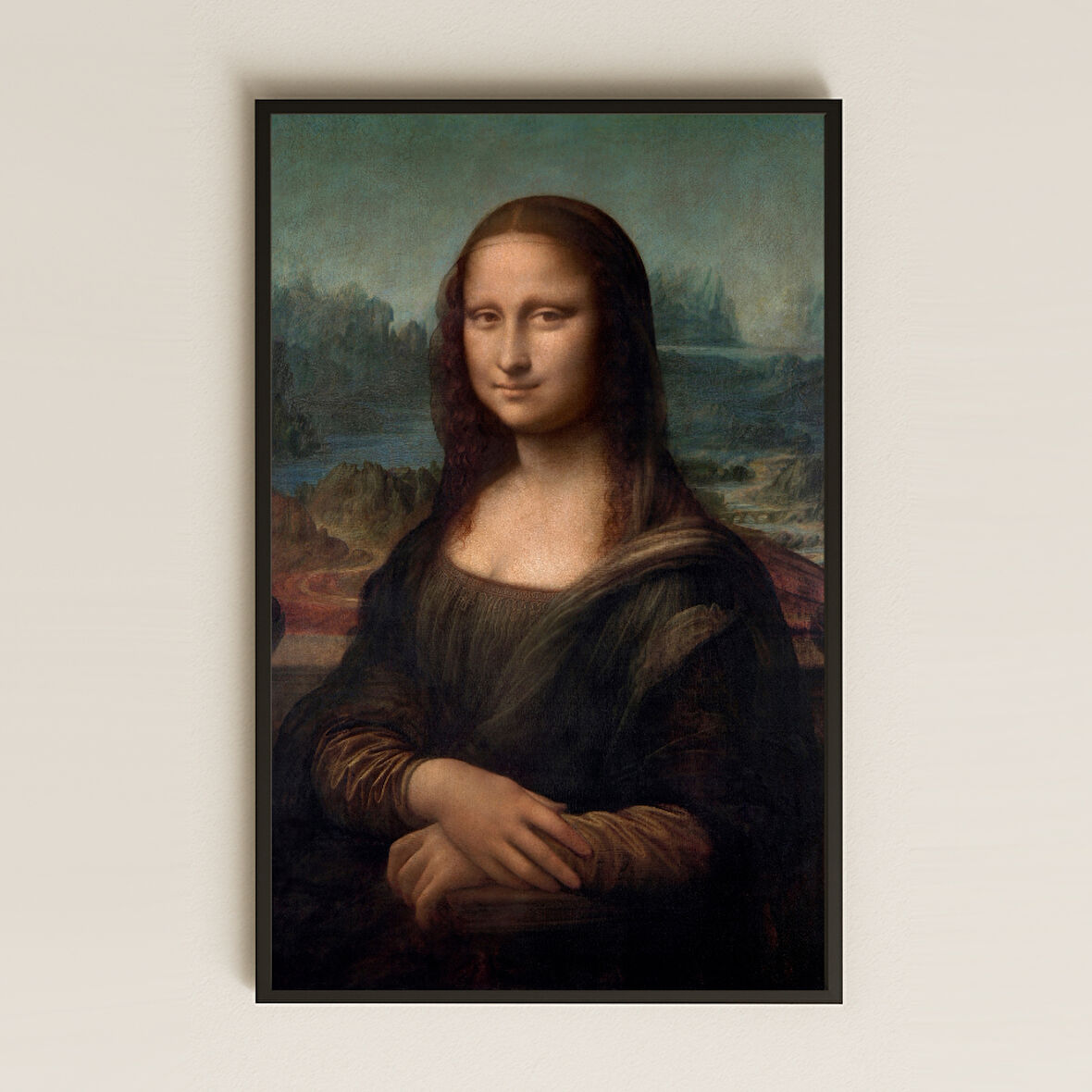 Mona Lisa Tablosu UV Baskı Dekoratif Reprodüksiyon