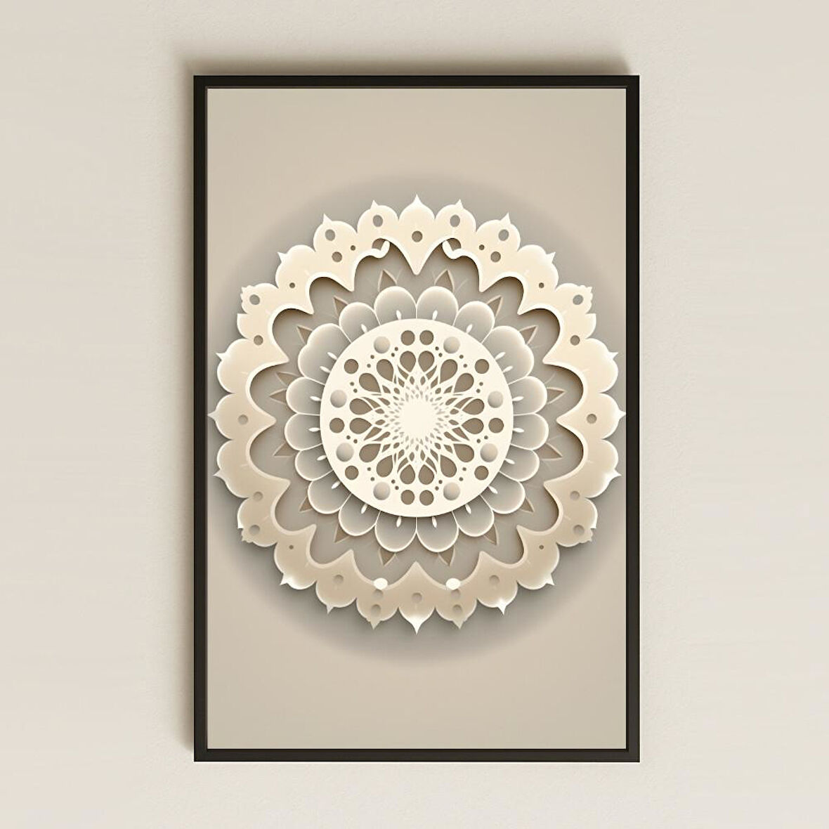 UV Baskılı Mandala Tablo - Minimalist Dokunuş