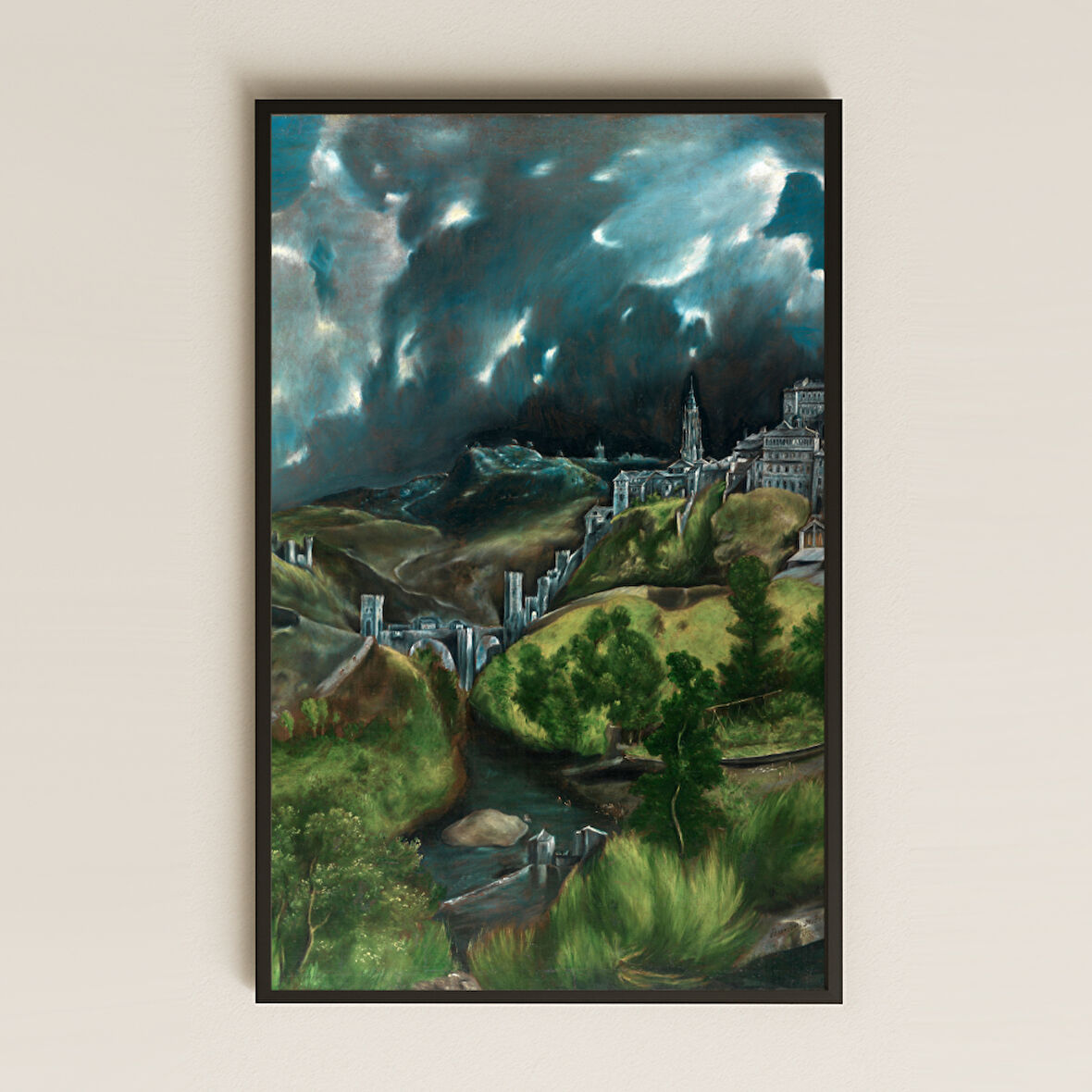 El Greco Toledo Manzarası UV Baskı Tablo
