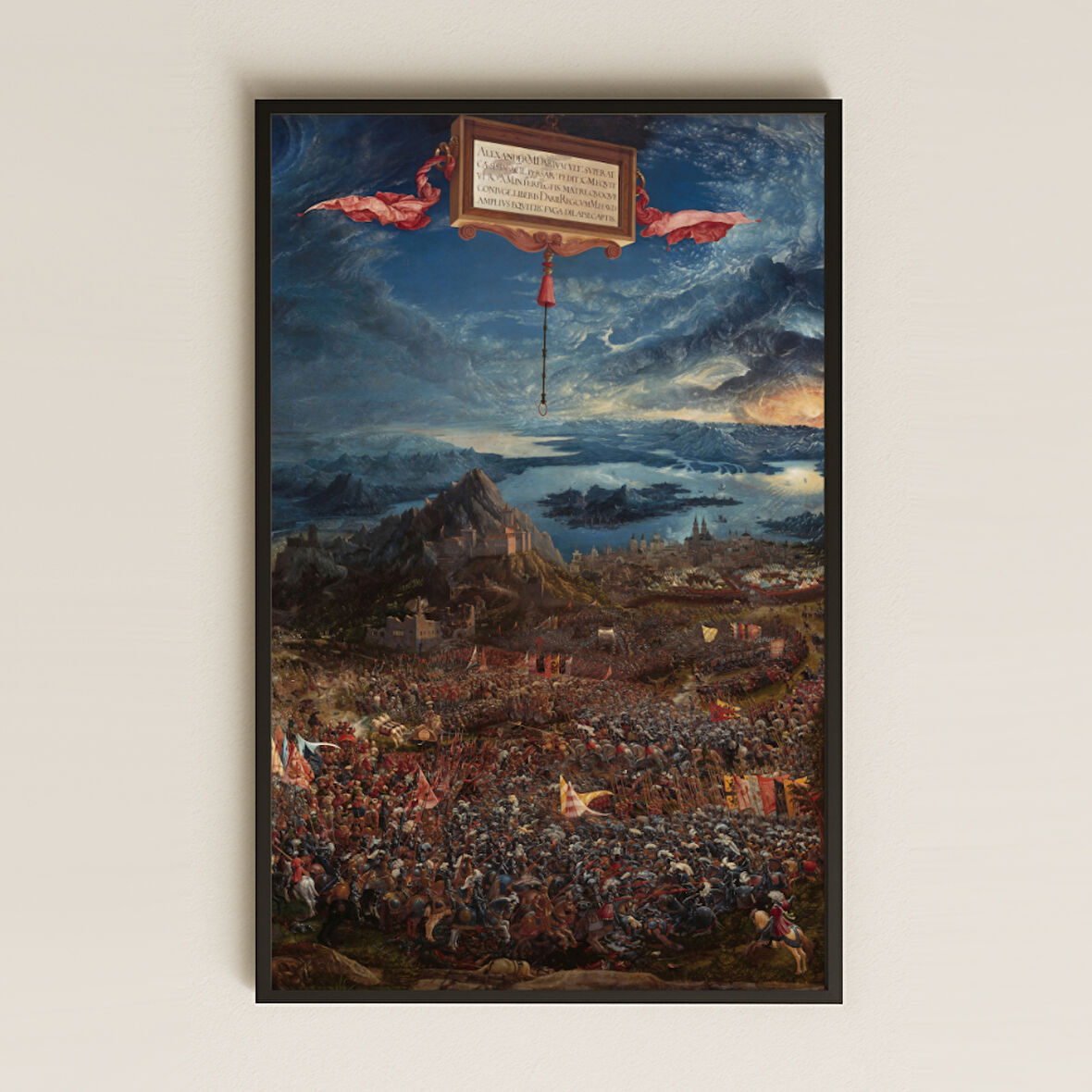 Albrecht Altdorfer İssos Savaşı Tablo UV Baskı