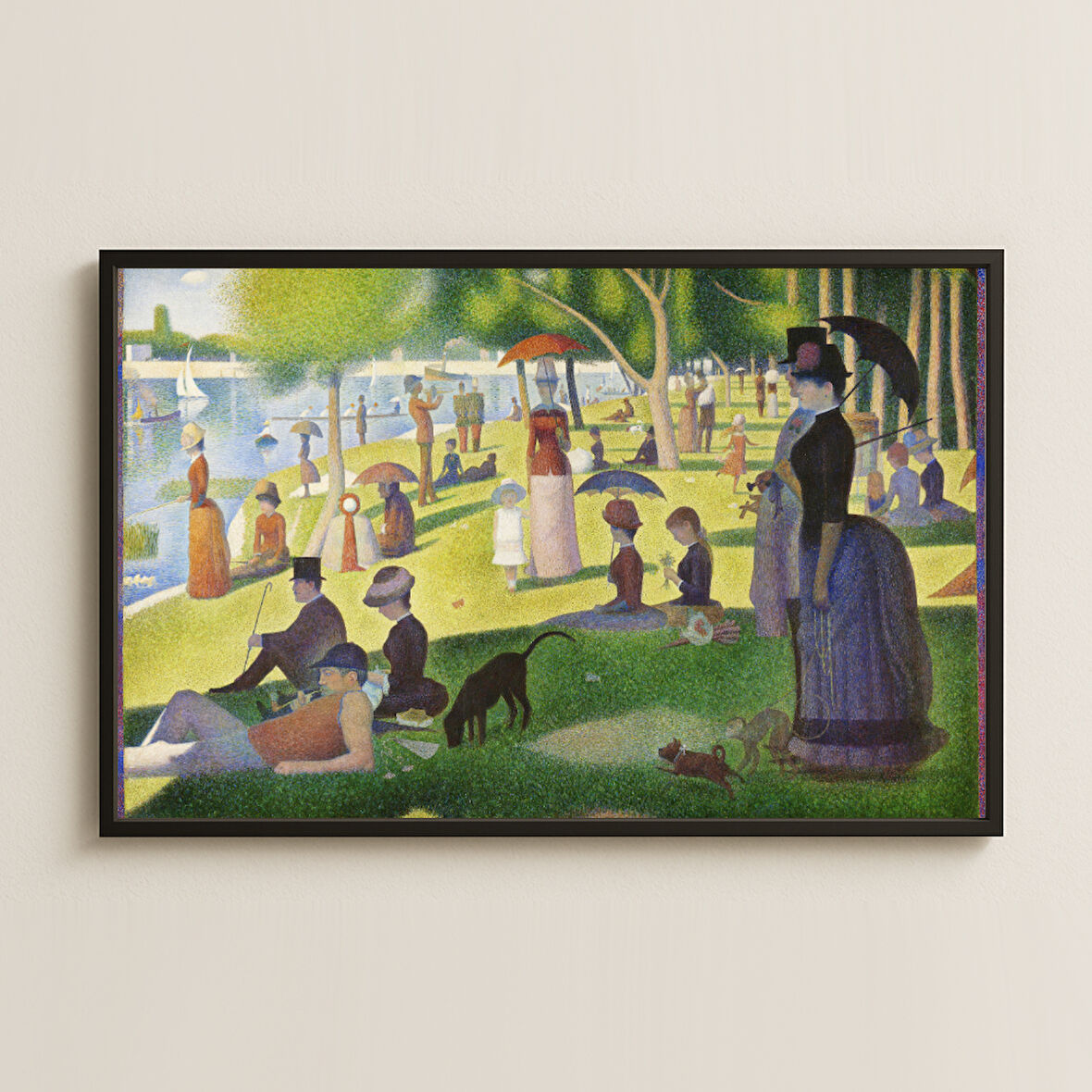 Seurat Grande Jatte Adası'nda Pazar UV Tablo