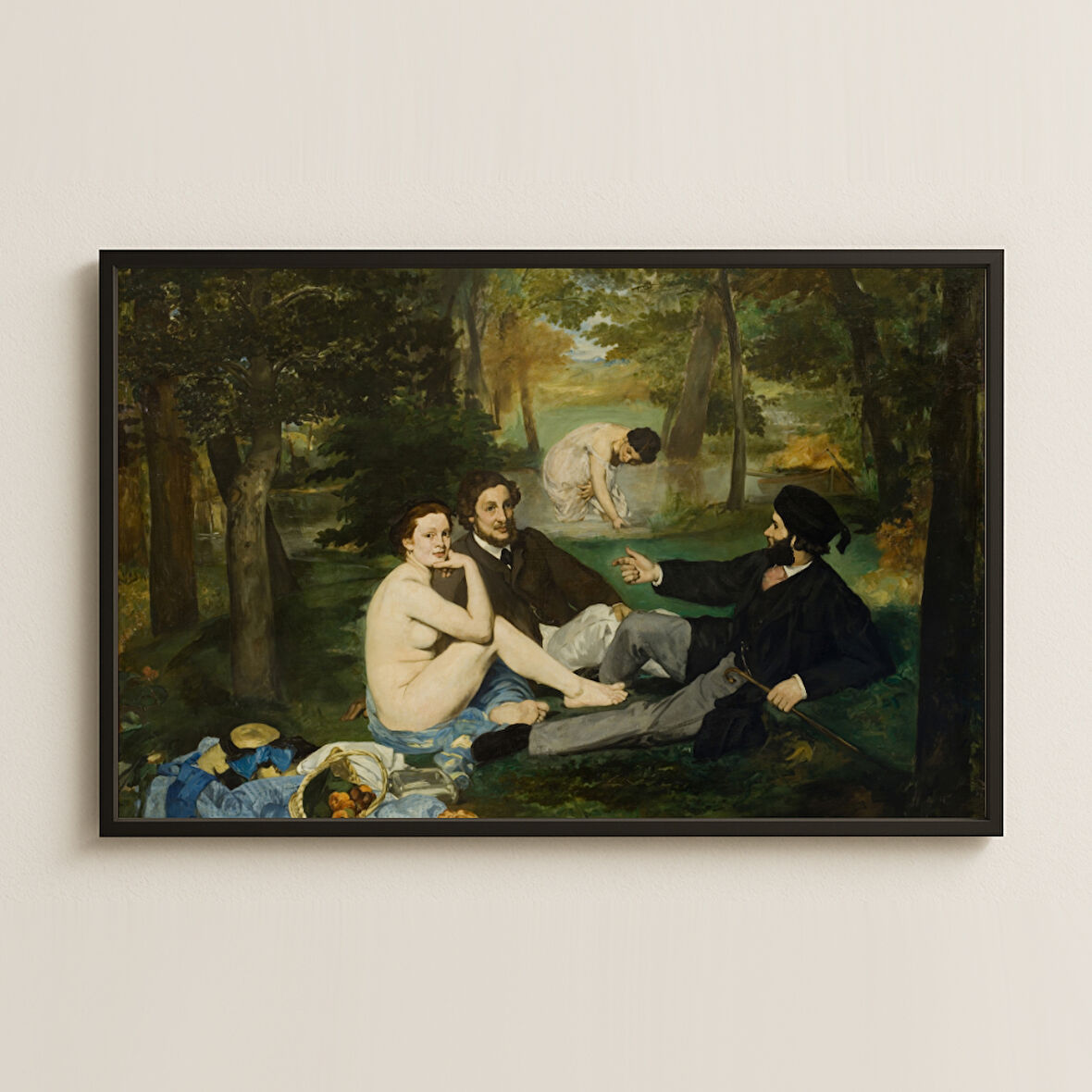 Manet Kırda Öğle Yemeği UV Baskı Tablo