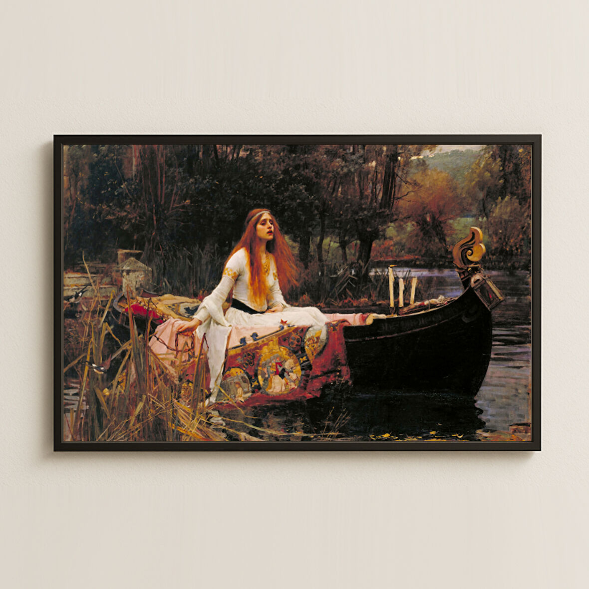 Waterhouse Shalott Leydisi UV Baskı Tablo