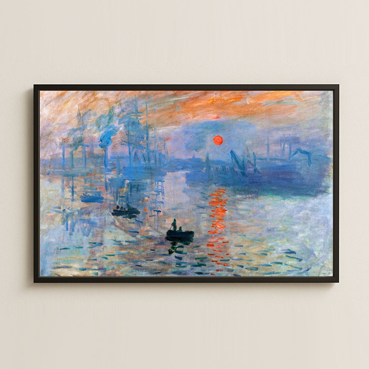 Monet Gün Doğumu İzlenim UV Baskı Tablo