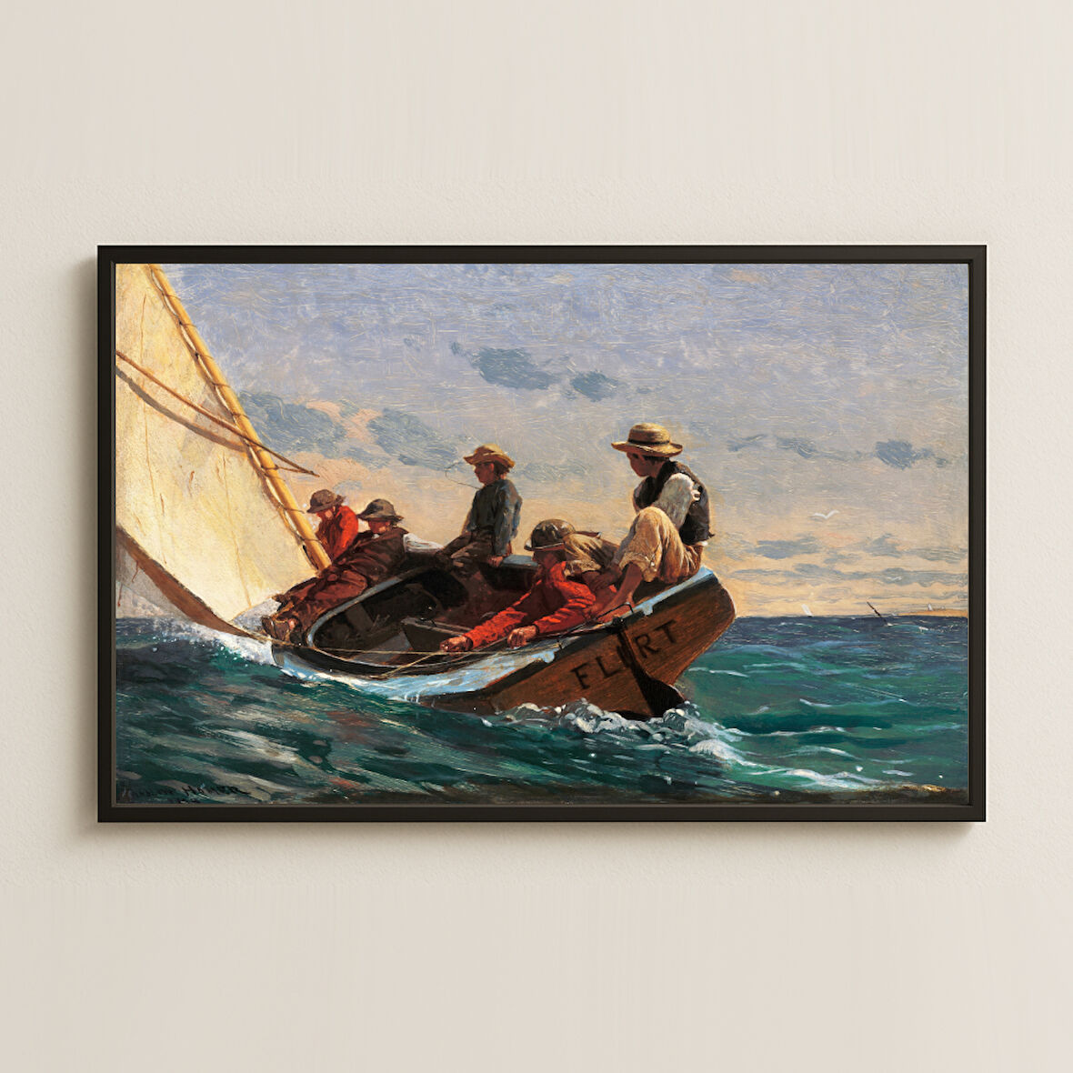 Winslow Homer Breezing Up UV Baskı Tablo