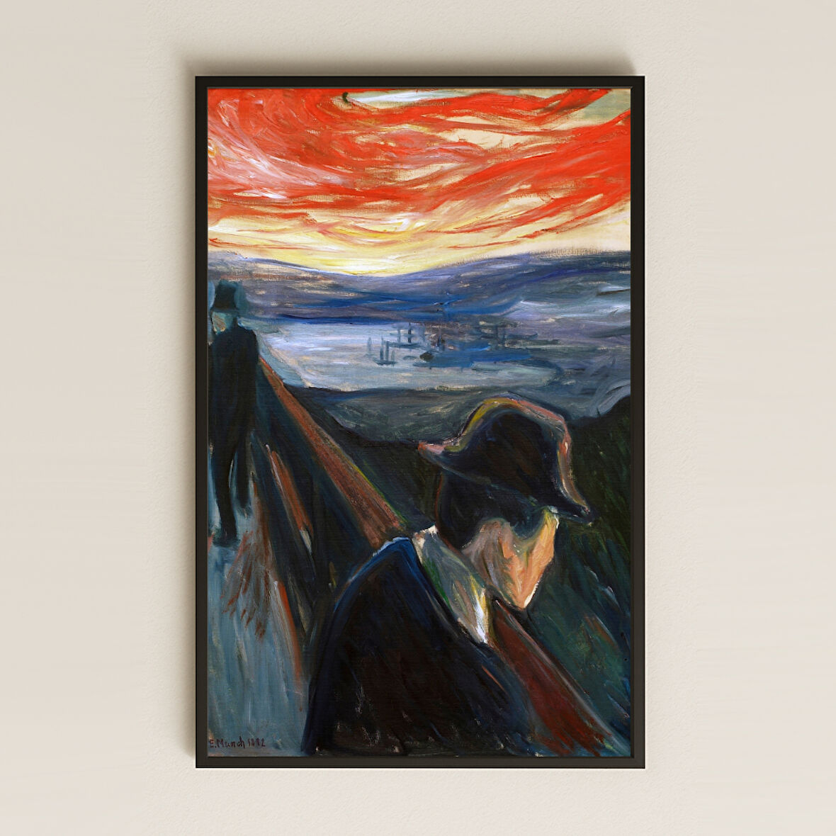 Edvard Munch Çığlık 1895 Versiyonu UV Tablo