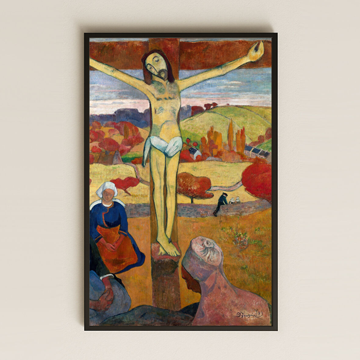 The Yellow Christ - Özel Kesim UV Baskılı Tablo