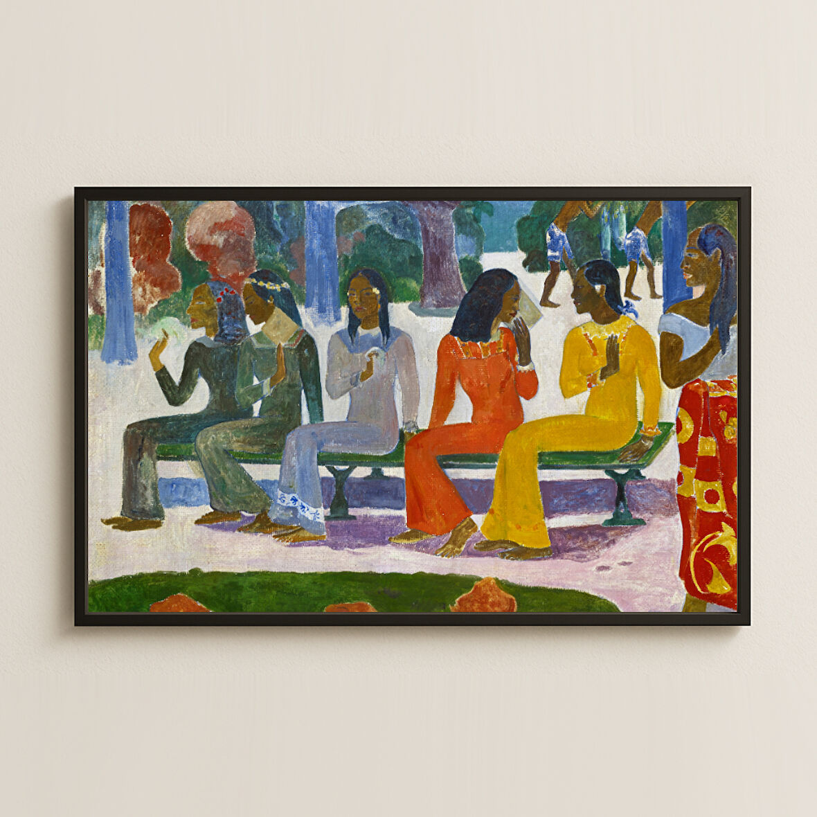 Gauguin - Renkli Tropik Kadınlar UV Baskı Tablo