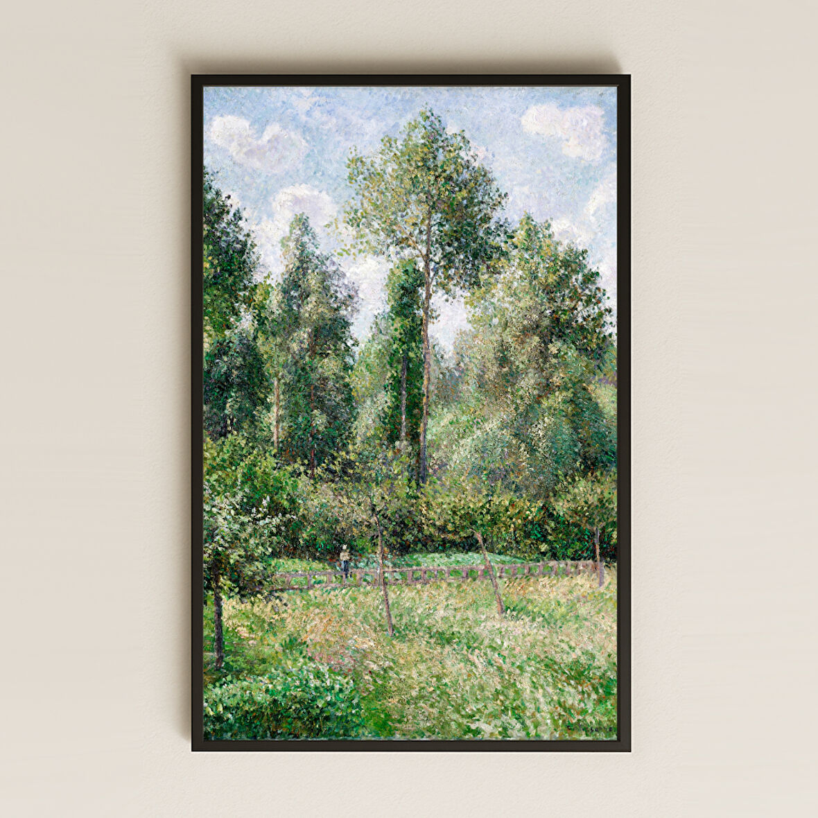 Yeşil Orman Manzaralı UV Baskılı İzlenimci Tablo