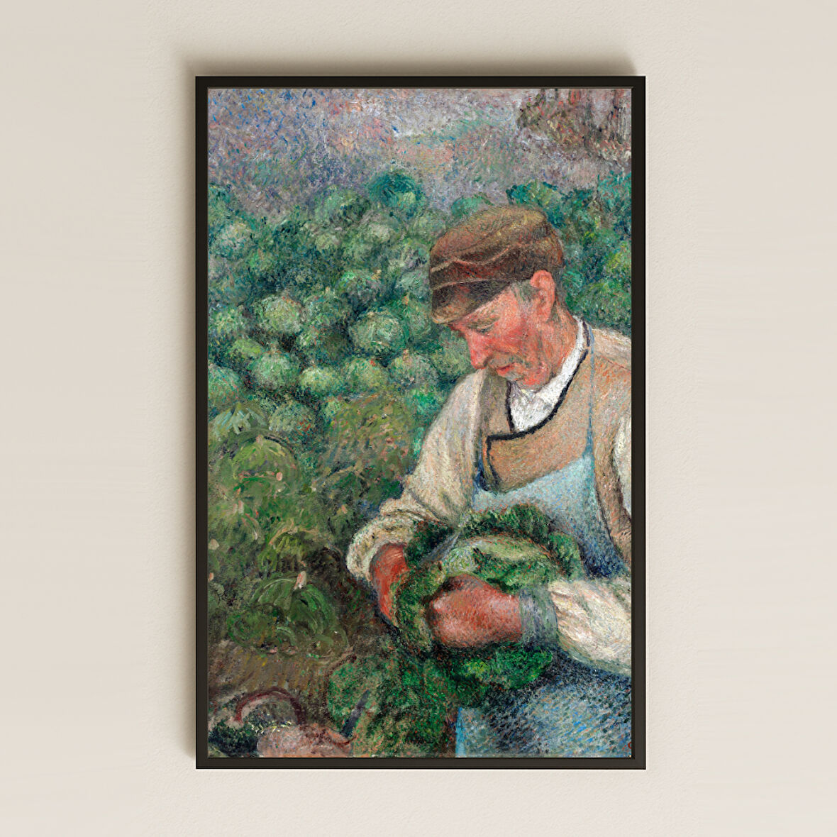 Tarlada Adam - UV Baskılı Kırsal Sanat Tablosu