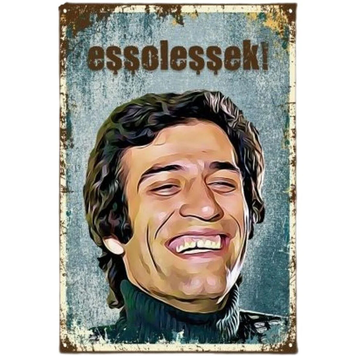 Kemal Sunal Ahşap Retro Vintege Poster Eşşoğlueşşek 