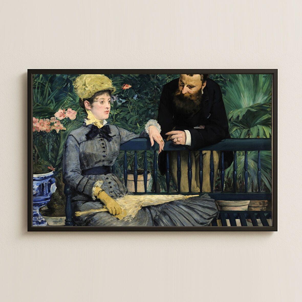 Manet Sera Bahçesinde Tablosu - İlişkiler ve Sessizlik Temalı Sanat