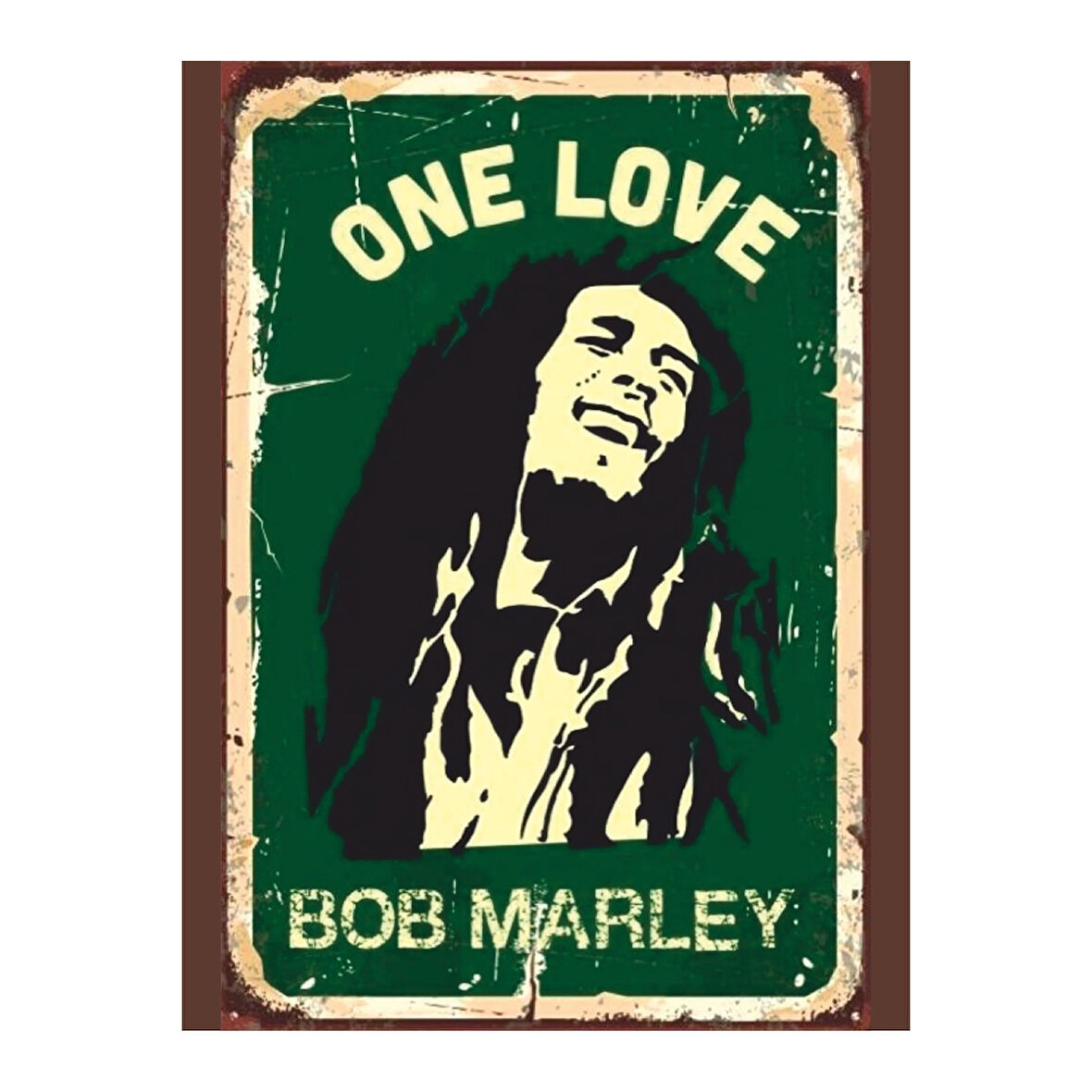Bob Marley One Love Tablo | Retro Reggae Poster