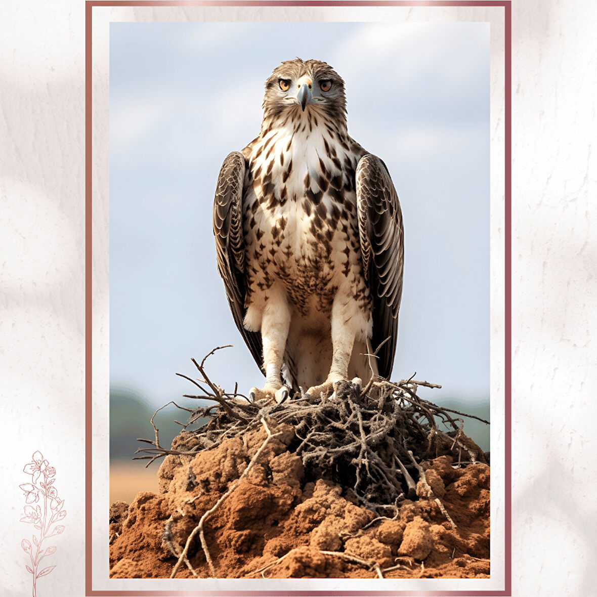 Gözcü Kartal Duvar Dekoru