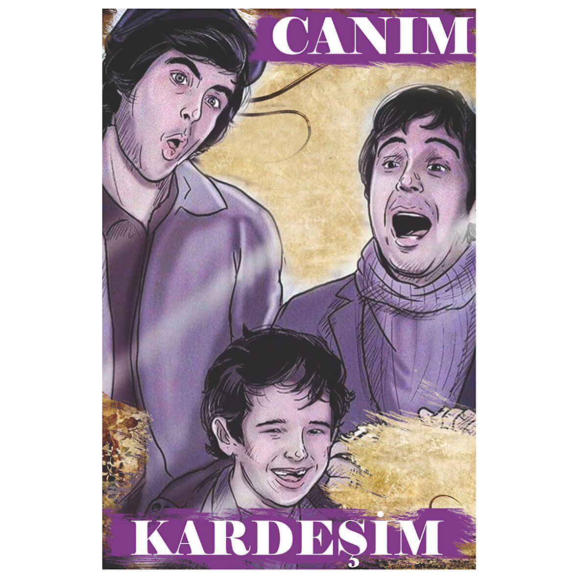 Canım Kardeşim Film Afişi – Retro Ahşap Nostalji Tablosu