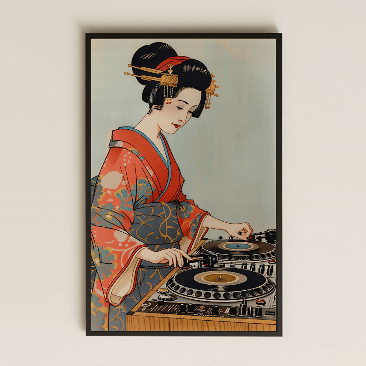 Geyşa DJ Tasarımlı Şeffaf Pleksi Tablo