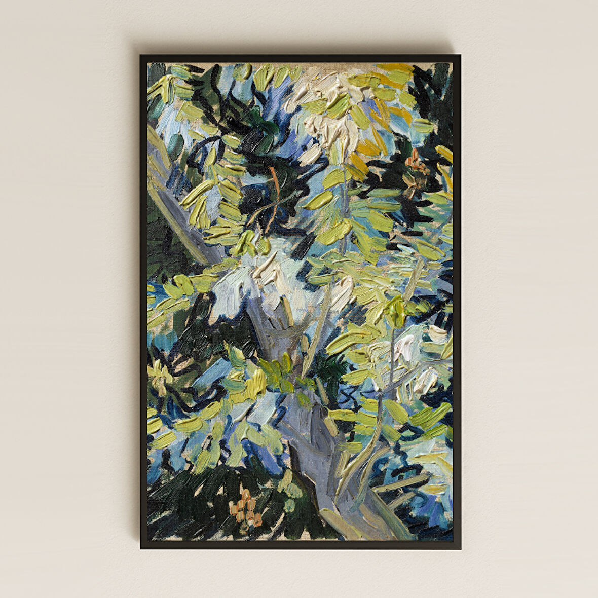 Van Gogh Çiçek Açan Akasya Dalları Pleksi Tablo