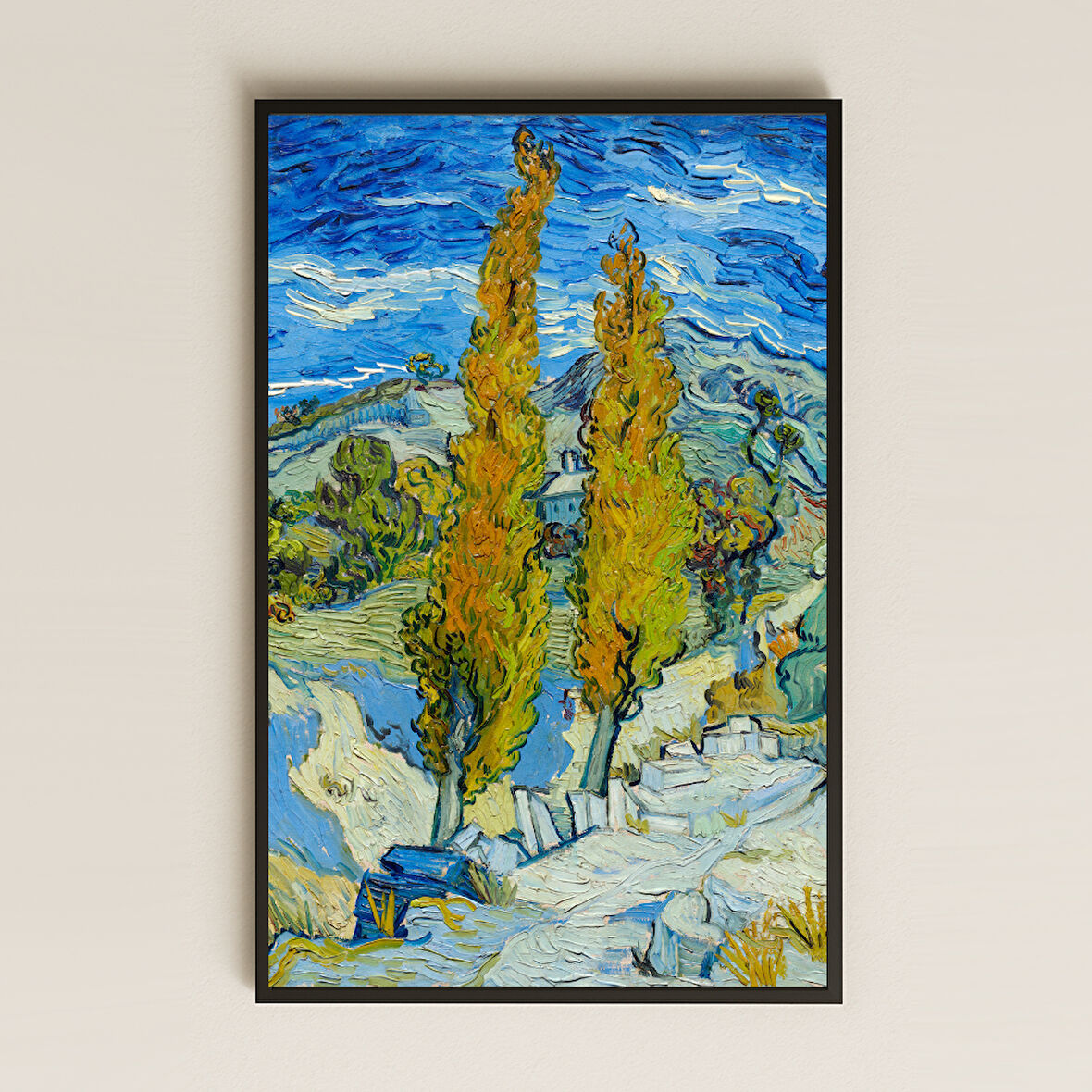 Van Gogh Cypresses Servi Ağaçları Pleksi Tablo