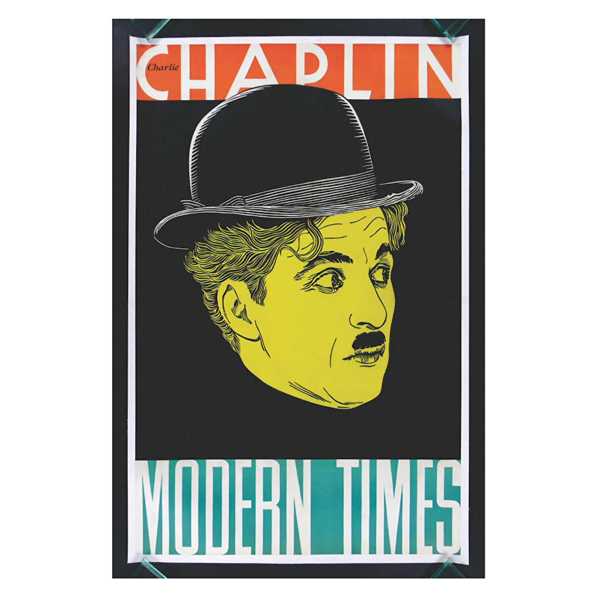 Charlie Chaplin Modern Times Retro Film Afiş MDF Tablo